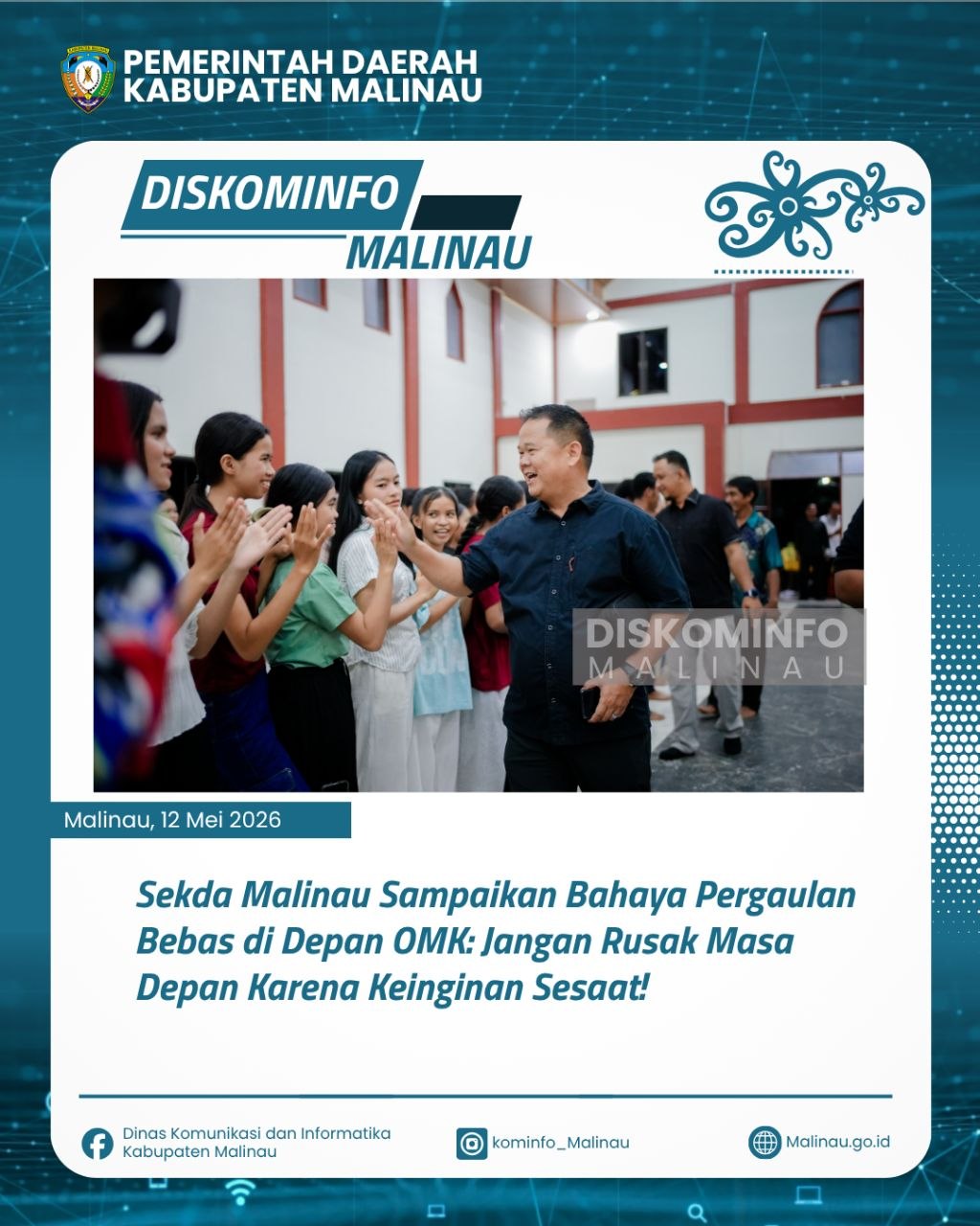Sekda Malinau Sampaikan Bahaya Pergaulan Bebas di Depan OMK: Jangan Rusak Masa Depan Karena Keinginan Sesaat!