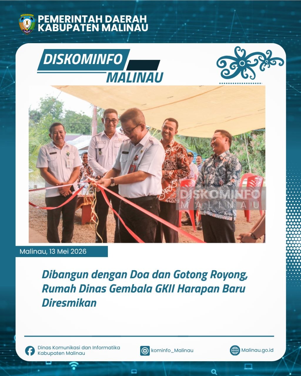 Dibangun dengan Doa dan Gotong Royong, Rumah Dinas Gembala GKII Harapan Baru Diresmikan