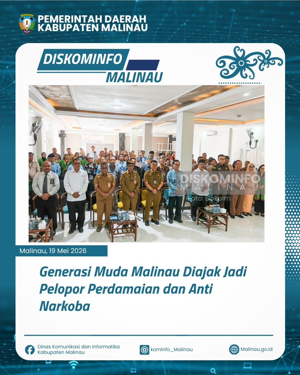 Generasi Muda Malinau Diajak Jadi Pelopor Perdamaian dan Anti Narkoba