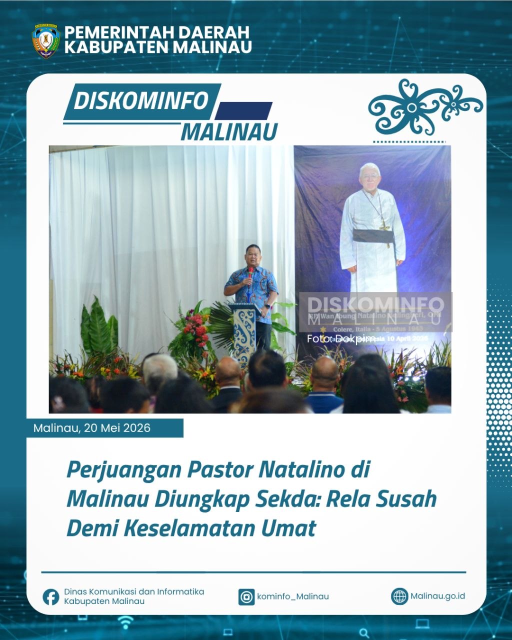 Perjuangan Pastor Natalino di Malinau Diungkap Sekda: Rela Susah Demi Keselamatan Umat