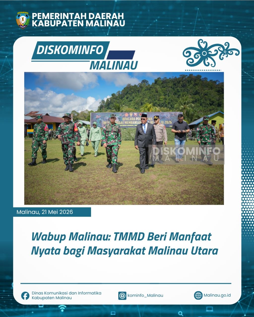 Wabup Malinau: TMMD Beri Manfaat Nyata bagi Masyarakat Malinau Utara