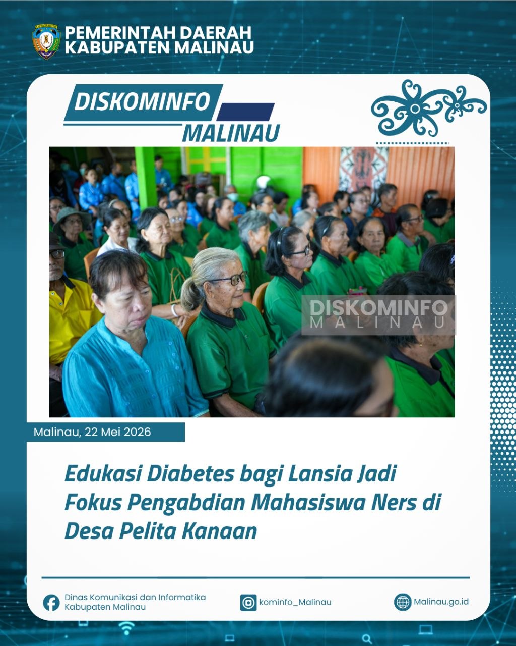 Edukasi Diabetes bagi Lansia Jadi Fokus Pengabdian Mahasiswa Ners di Desa Pelita Kanaan