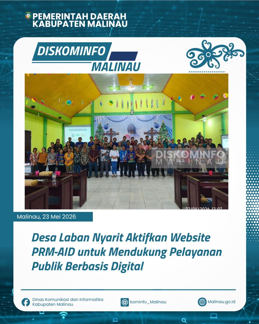 Desa Laban Nyarit Aktifkan Website PRM-AID untuk Mendukung Pelayanan Publik Berbasis Digital