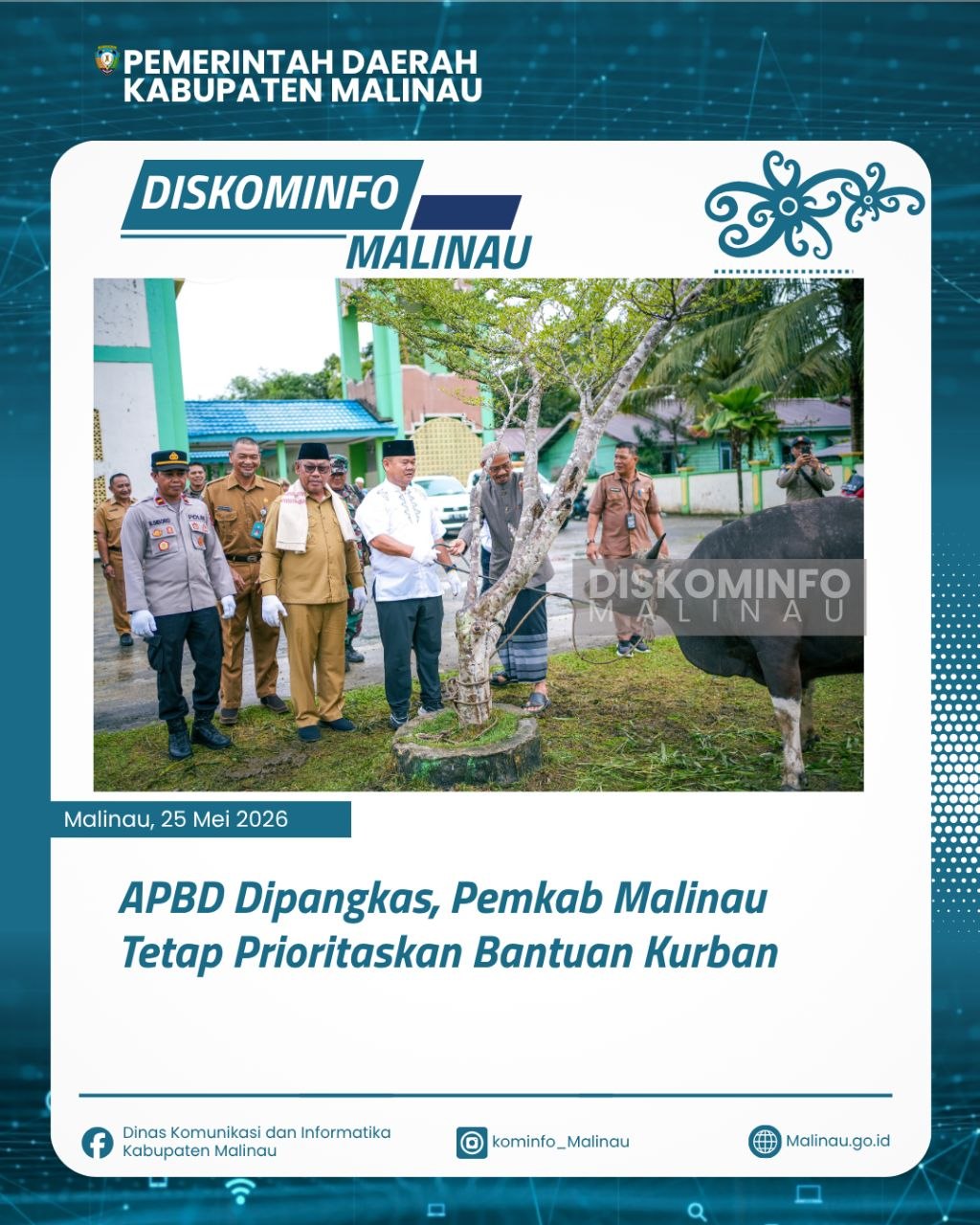 APBD Dipangkas, Pemkab Malinau Tetap Prioritaskan Bantuan Kurban
