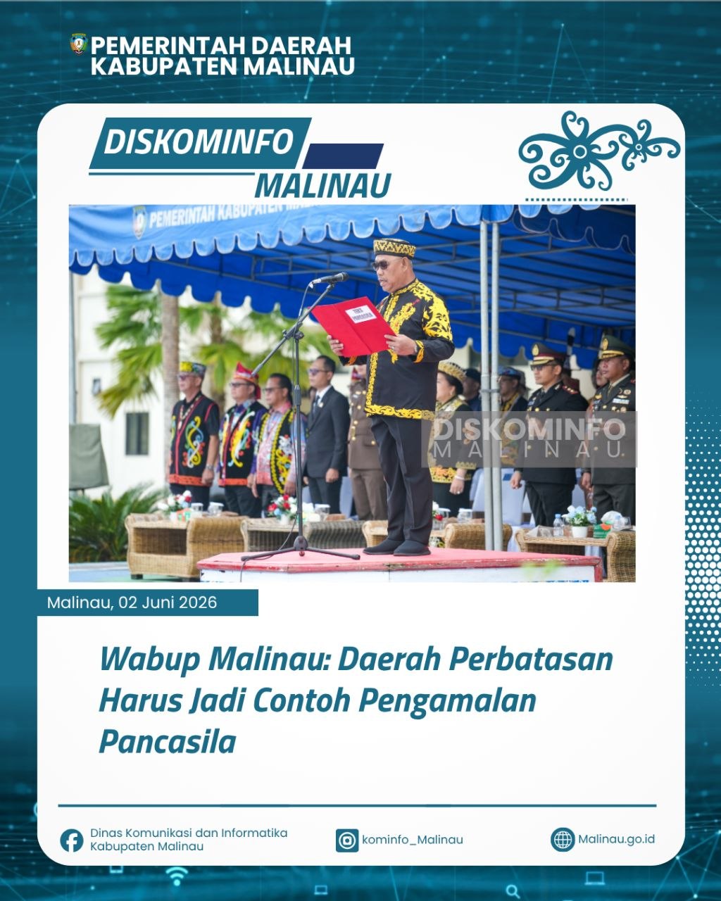 Wabup Malinau: Daerah Perbatasan Harus Jadi Contoh Pengamalan Pancasila