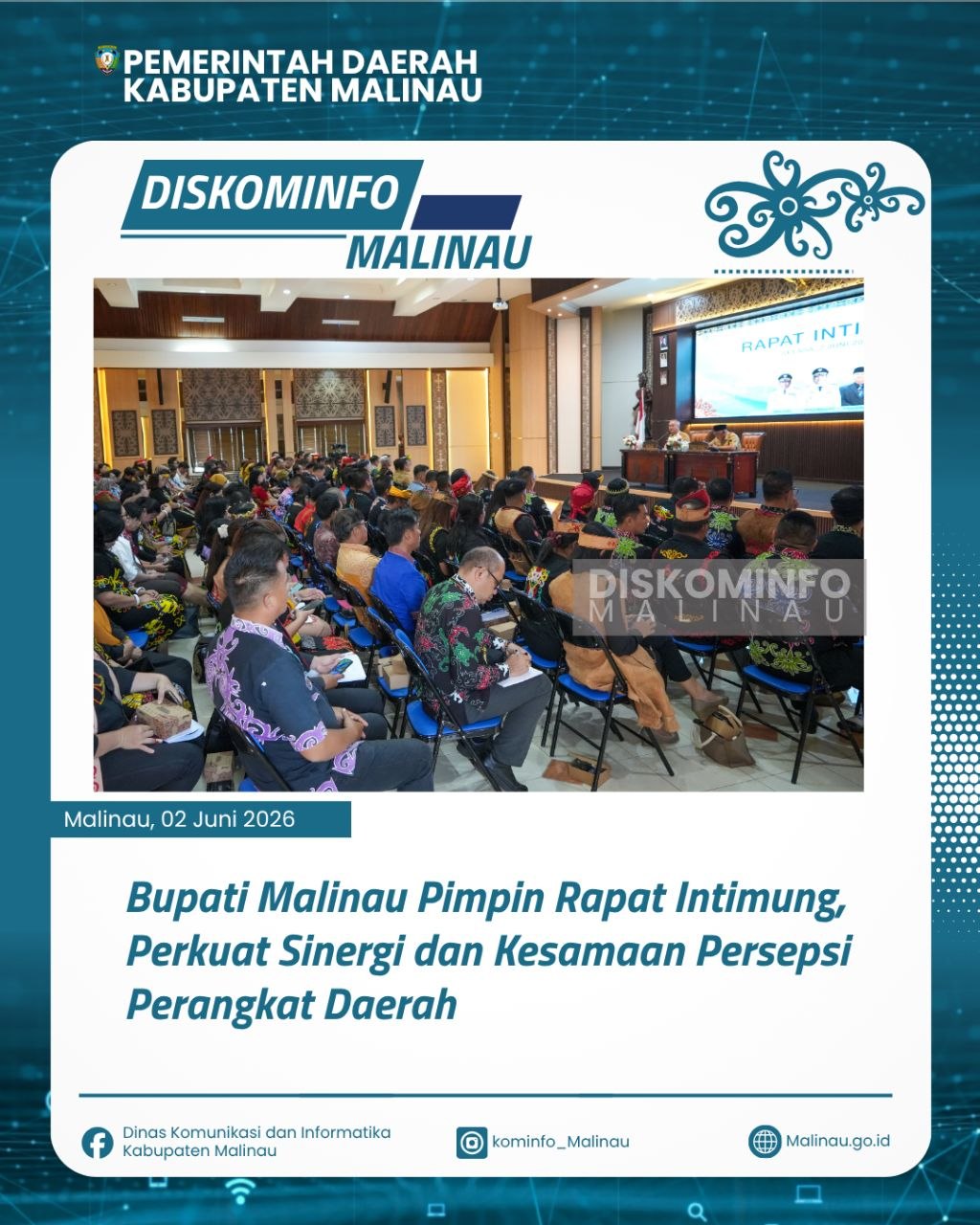 Bupati Malinau Pimpin Rapat Intimung, Perkuat Sinergi dan Kesamaan Persepsi Perangkat Daerah