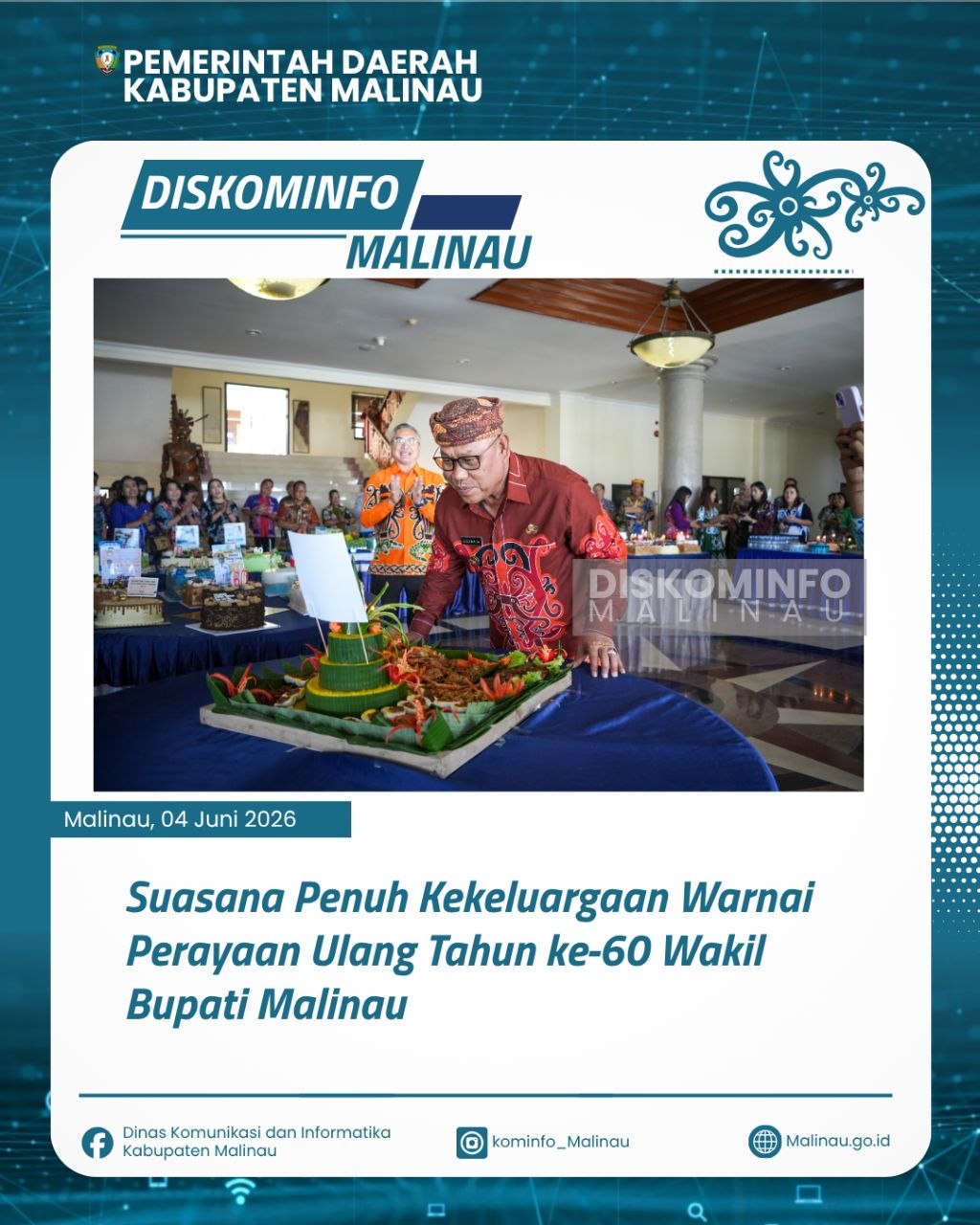 Suasana Penuh Kekeluargaan Warnai Perayaan Ulang Tahun ke-60 Wakil Bupati Malinau