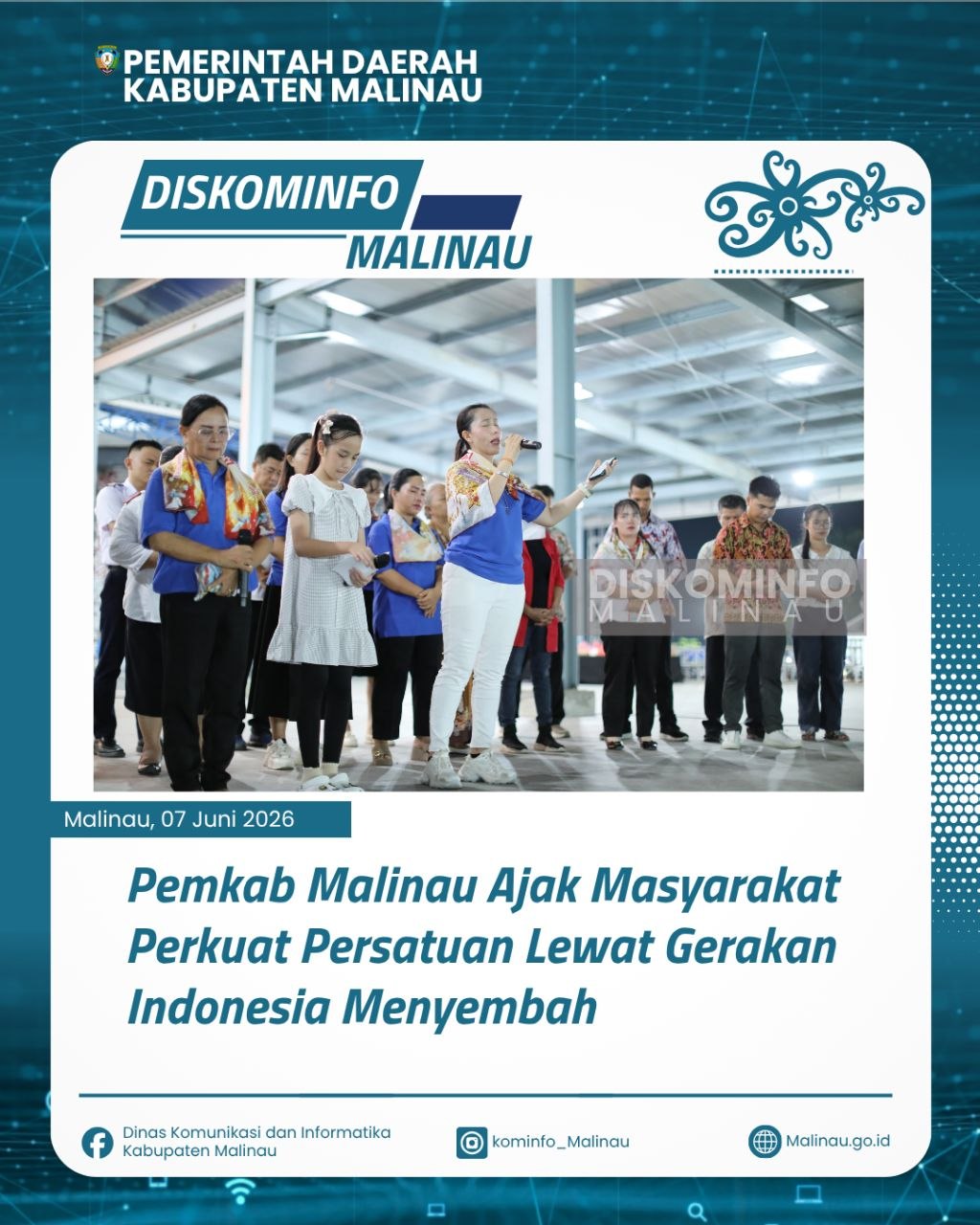 Pemkab Malinau Ajak Masyarakat Perkuat Persatuan Lewat Gerakan Indonesia Menyembah