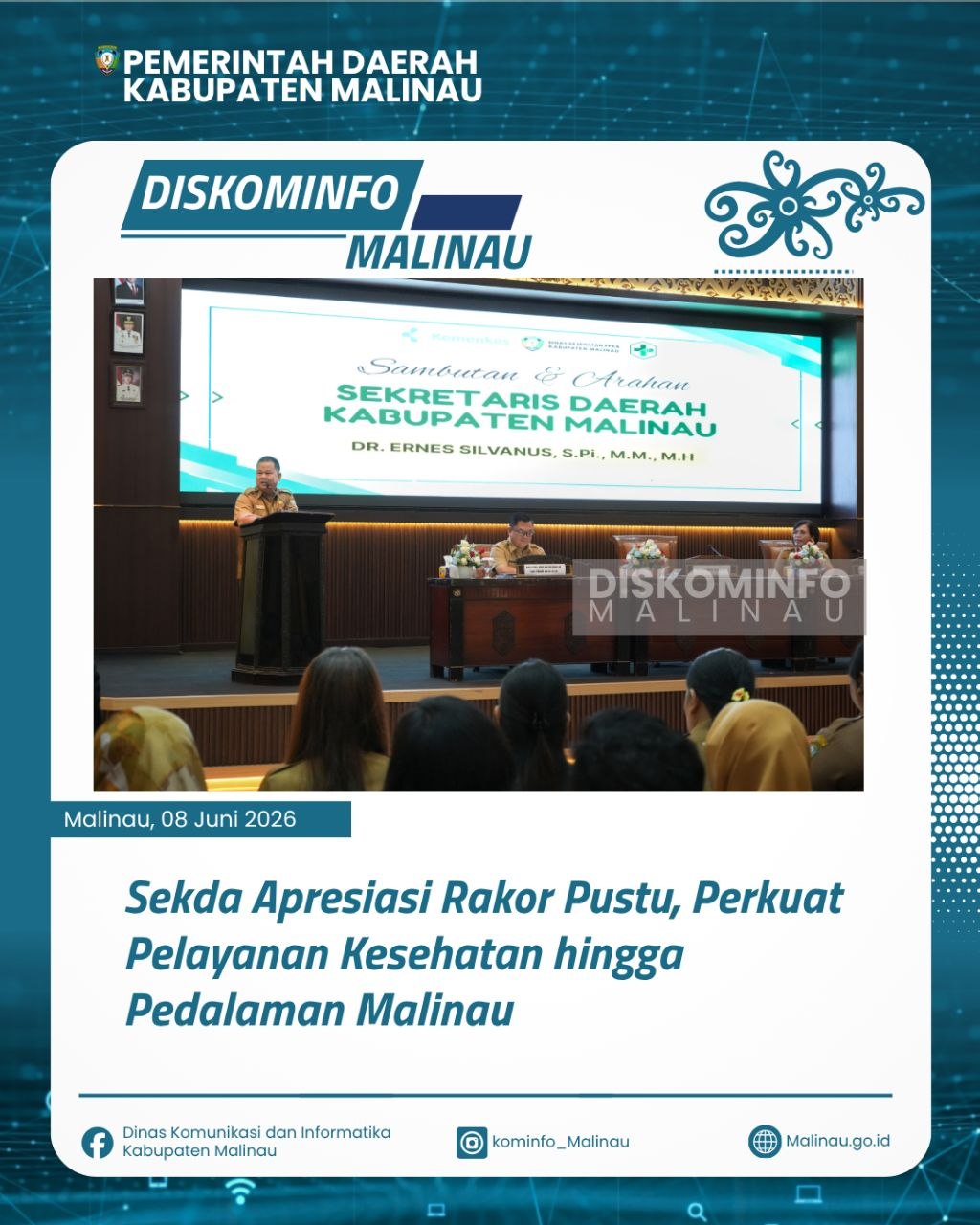 Sekda Apresiasi Rakor Pustu, Perkuat Pelayanan Kesehatan hingga Pedalaman Malinau