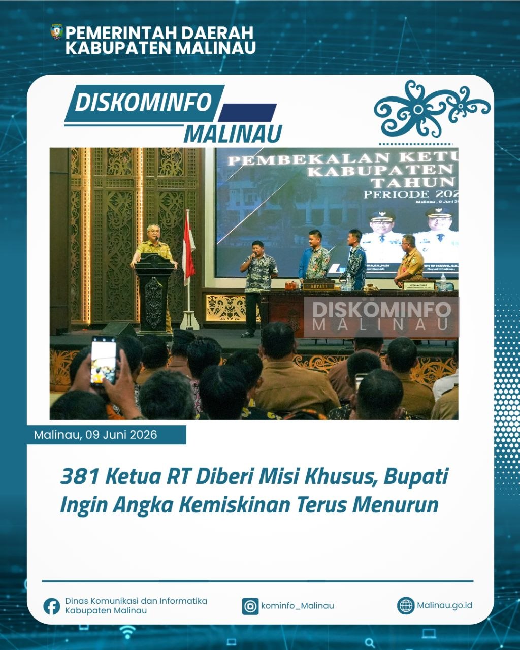 381 Ketua RT Diberi Misi Khusus, Bupati Ingin Angka Kemiskinan Terus Menurun
