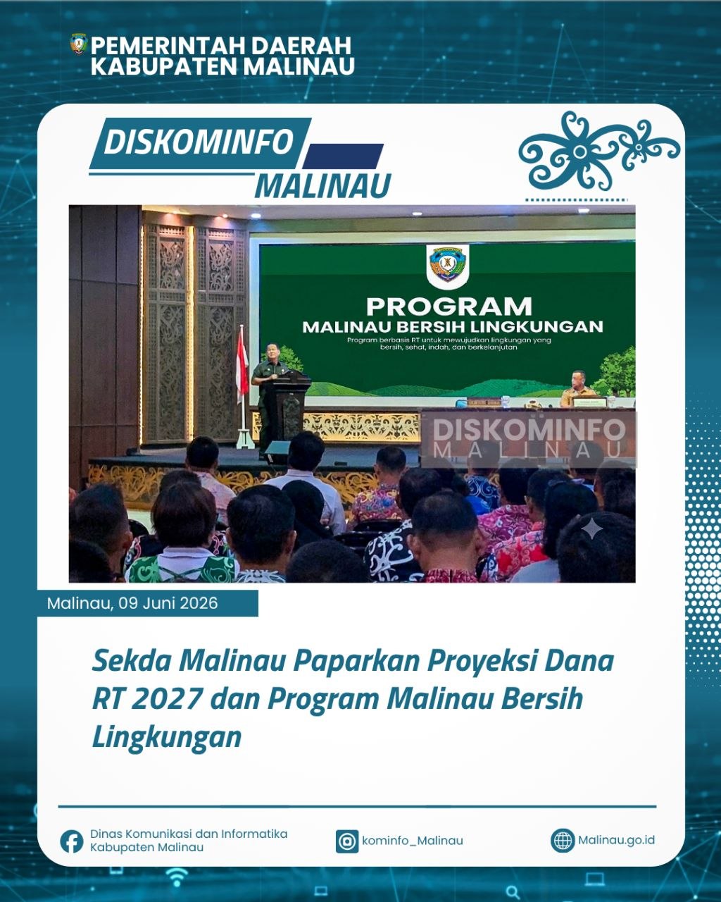 Sekda Malinau Paparkan Proyeksi Dana RT 2027 dan Program Malinau Bersih Lingkungan