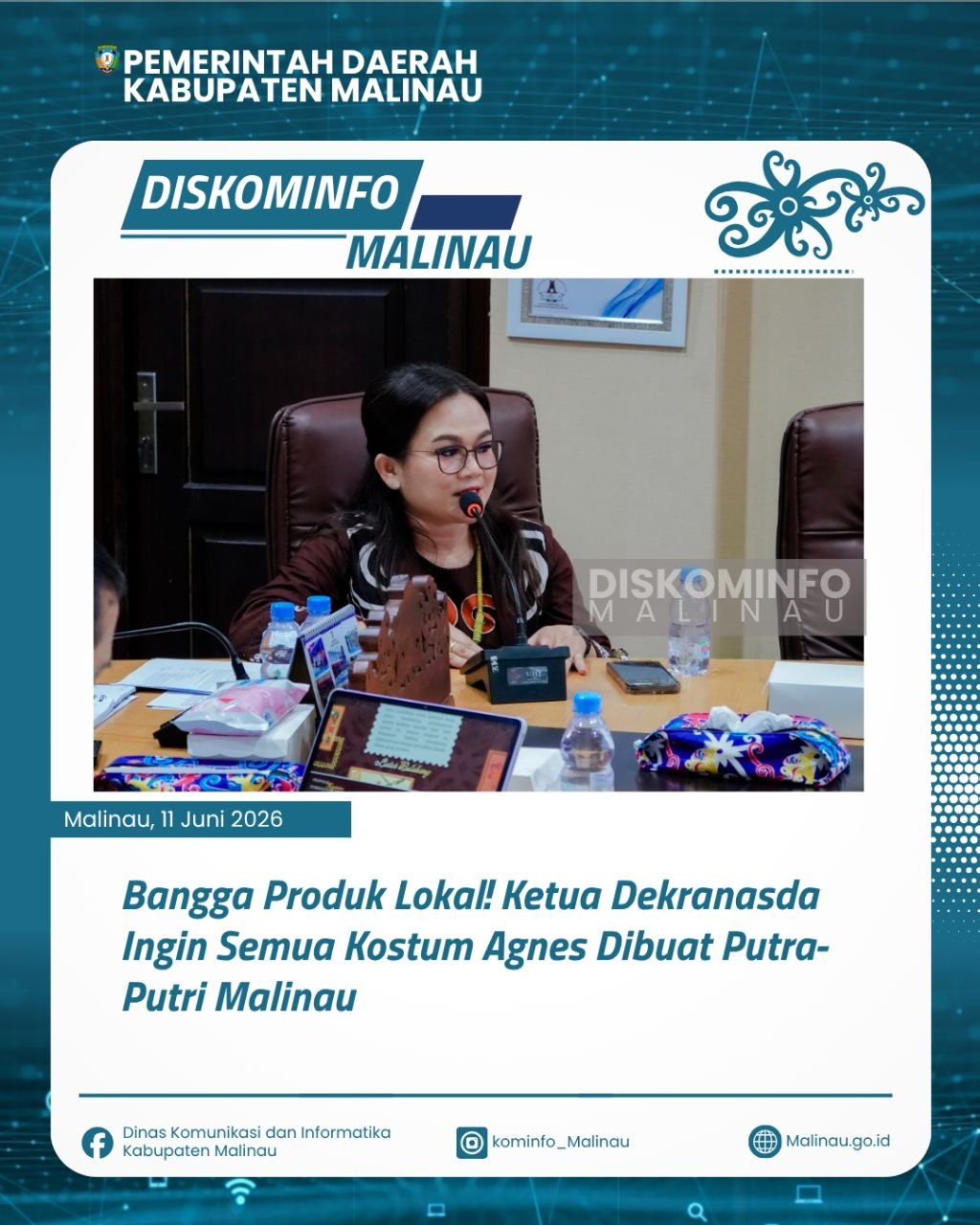 Bangga Produk Lokal! Ketua Dekranasda Ingin Semua Kostum Agnes Dibuat Putra-Putri Malinau