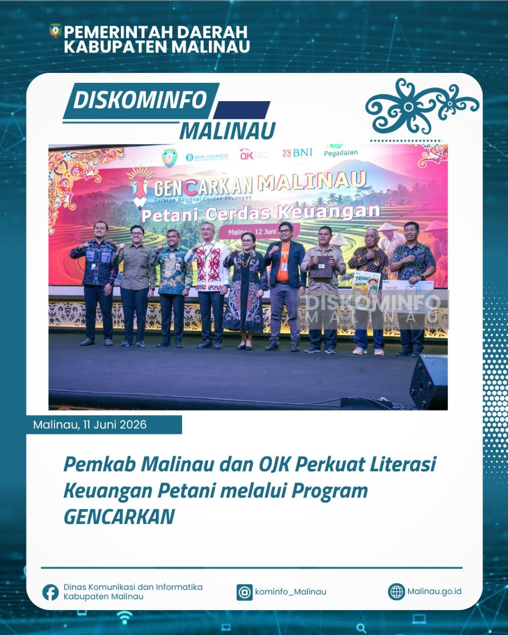 Pemkab Malinau dan OJK Perkuat Literasi Keuangan Petani melalui Program GENCARKAN