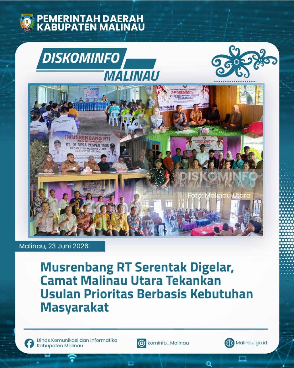 Musrenbang RT Serentak Digelar, Camat Malinau Utara Tekankan Usulan Prioritas Berbasis Kebutuhan Masyarakat