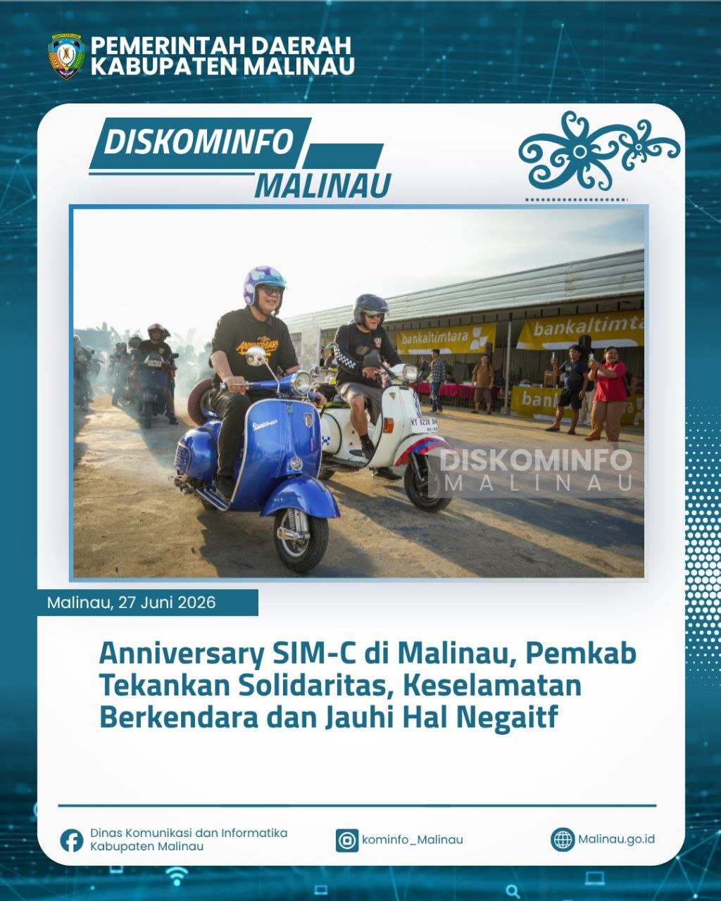 Anniversary SIM-C di Malinau, Pemkab Tekankan Solidaritas, Keselamatan Berkendara dan Jauhi Hal Negatif