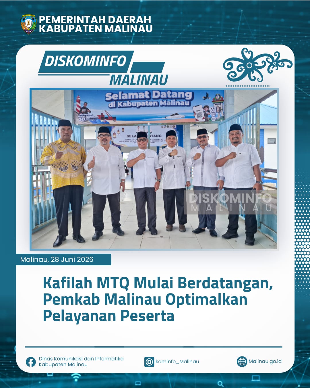 Kafilah MTQ Mulai Berdatangan, Pemkab Malinau Optimalkan Pelayanan Peserta