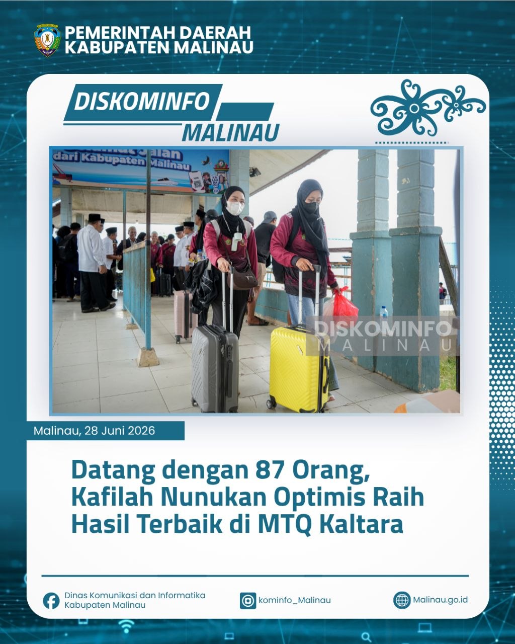 Datang dengan 87 Orang, Kafilah Nunukan Optimis Raih Hasil Terbaik di MTQ Kaltara