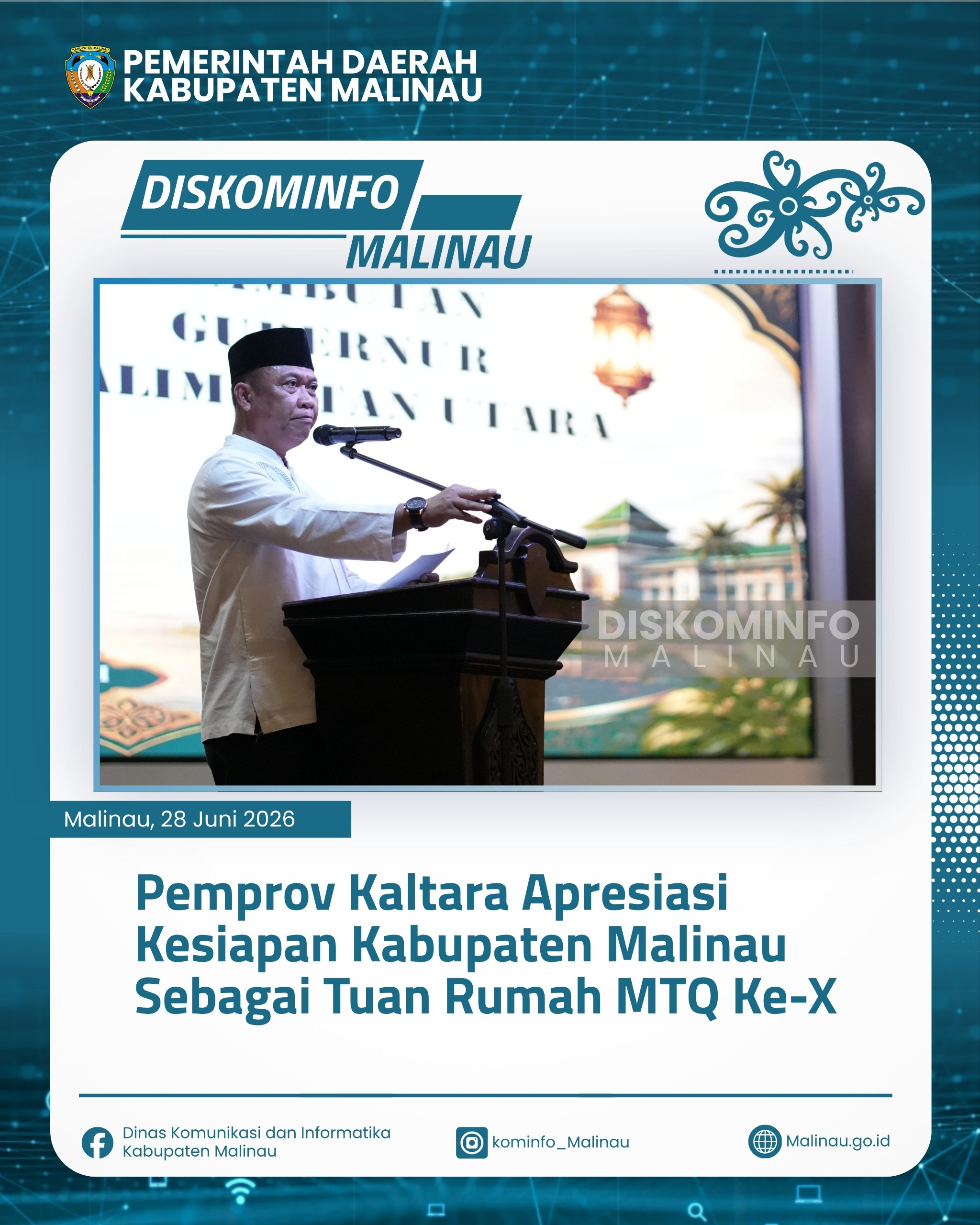 Pemprov Kaltara Apresiasi Kesiapan Kabupaten Malinau sebagai Tuan Rumah MTQ ke-X