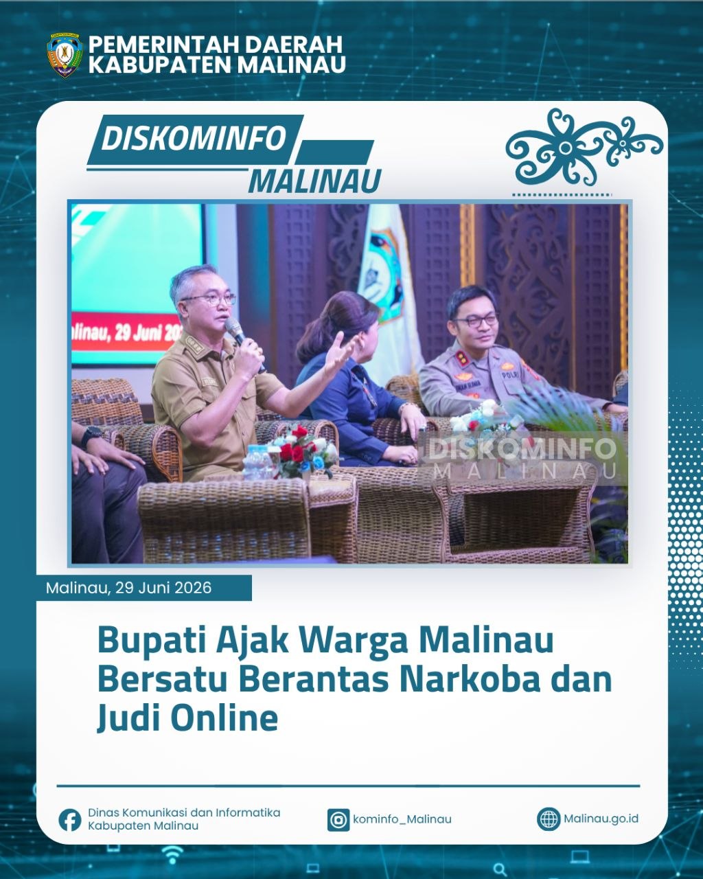 Bupati Ajak Warga Malinau Bersatu Berantas Narkoba dan Judi Online