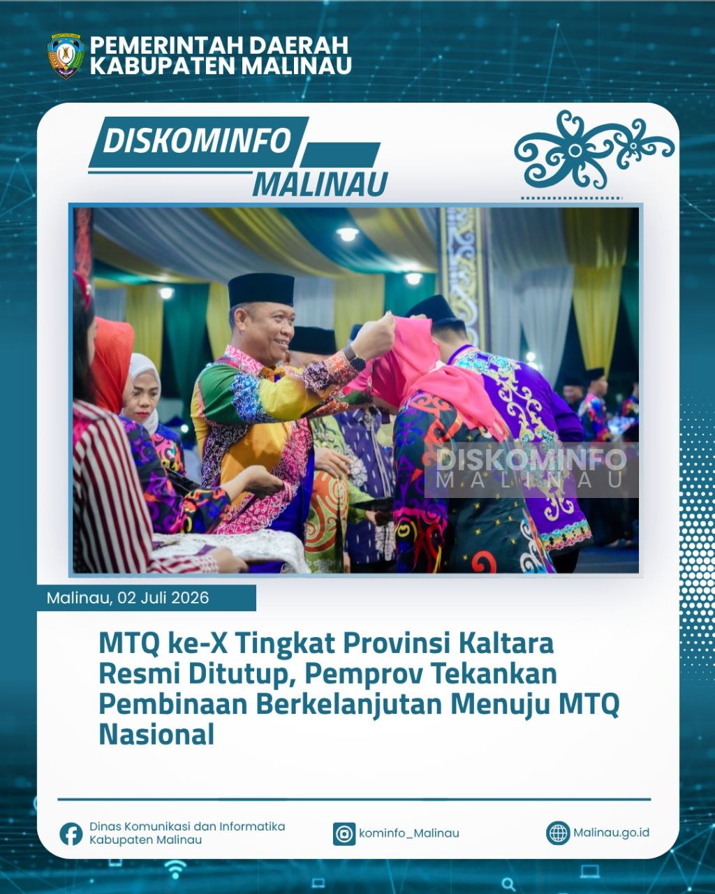 MTQ ke-X Tingkat Provinsi Kaltara Resmi Ditutup, Pemprov Tekankan Pembinaan Berkelanjutan Menuju MTQ Nasional