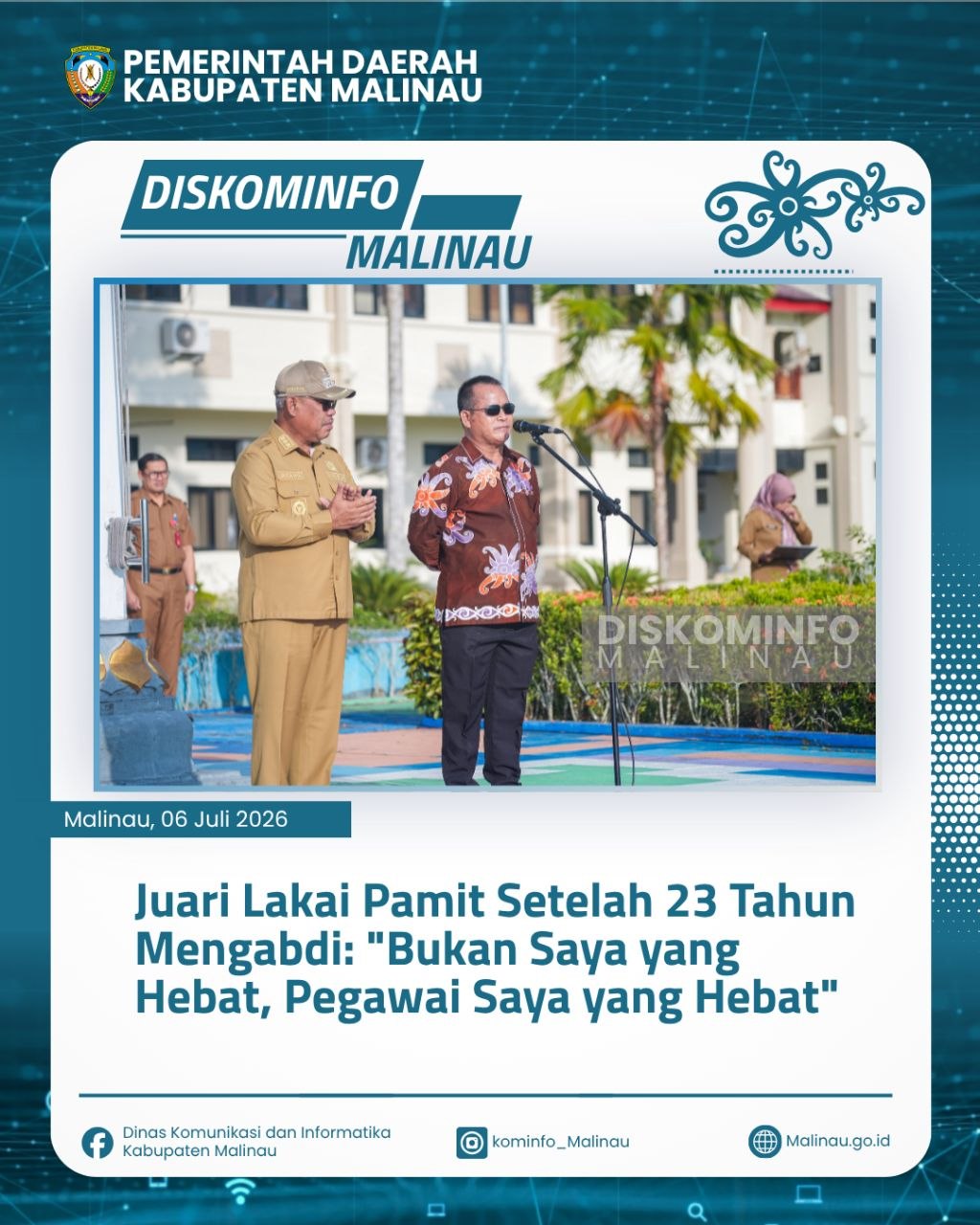 Juari Lakai Pamit Setelah 23 Tahun Mengabdi: "Bukan Saya yang Hebat, Pegawai Saya yang Hebat"