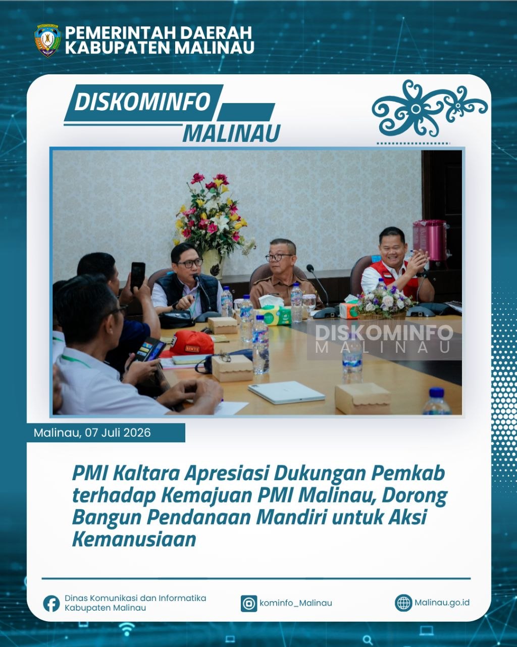 PMI Kaltara Apresiasi Dukungan Pemkab terhadap Kemajuan PMI Malinau, Dorong Bangun Pendanaan Mandiri untuk Aksi Kemanusiaan