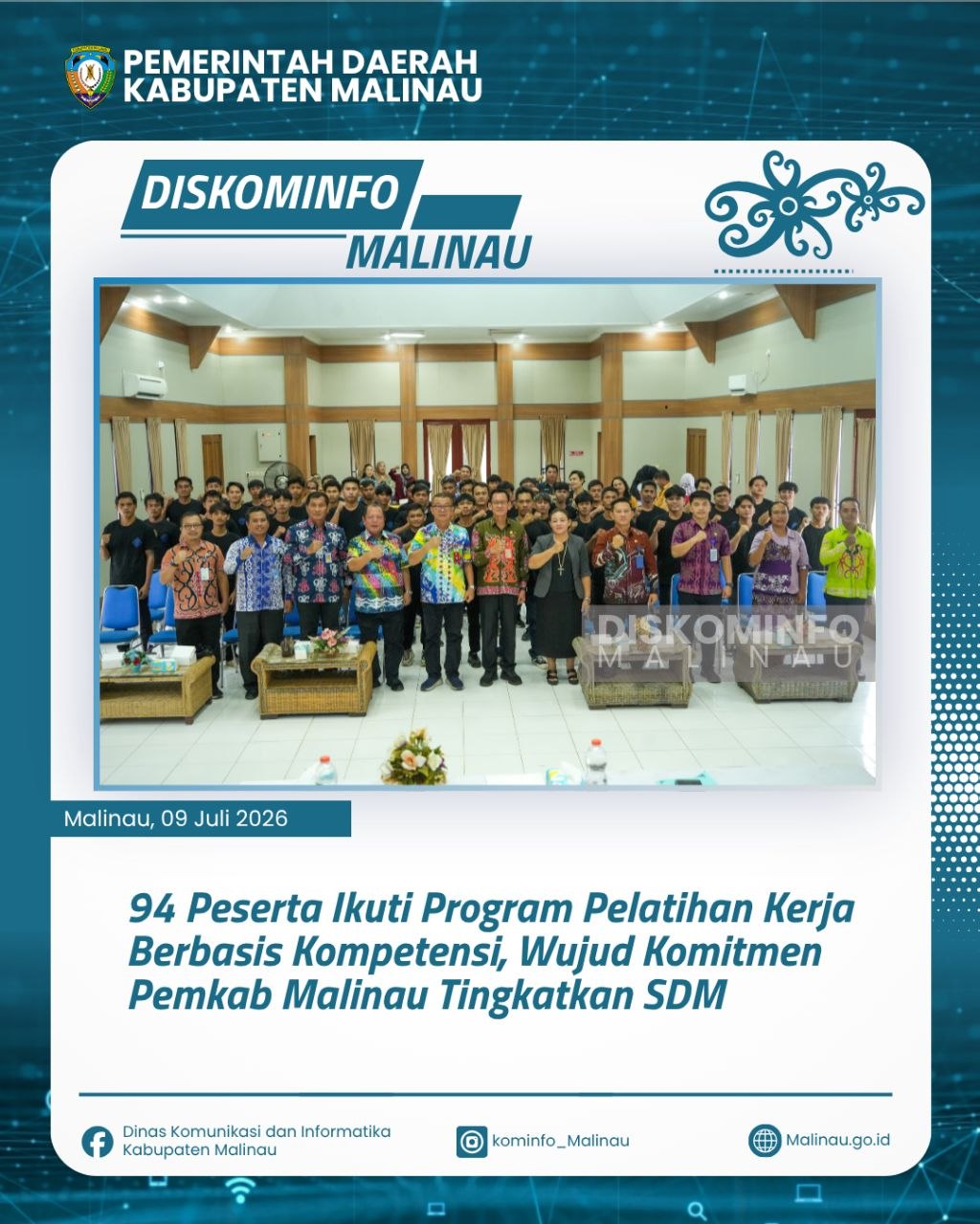 94 Peserta Ikuti Program Pelatihan Kerja Berbasis Kompetensi, Wujud Komitmen Pemkab Malinau Tingkatkan SDM