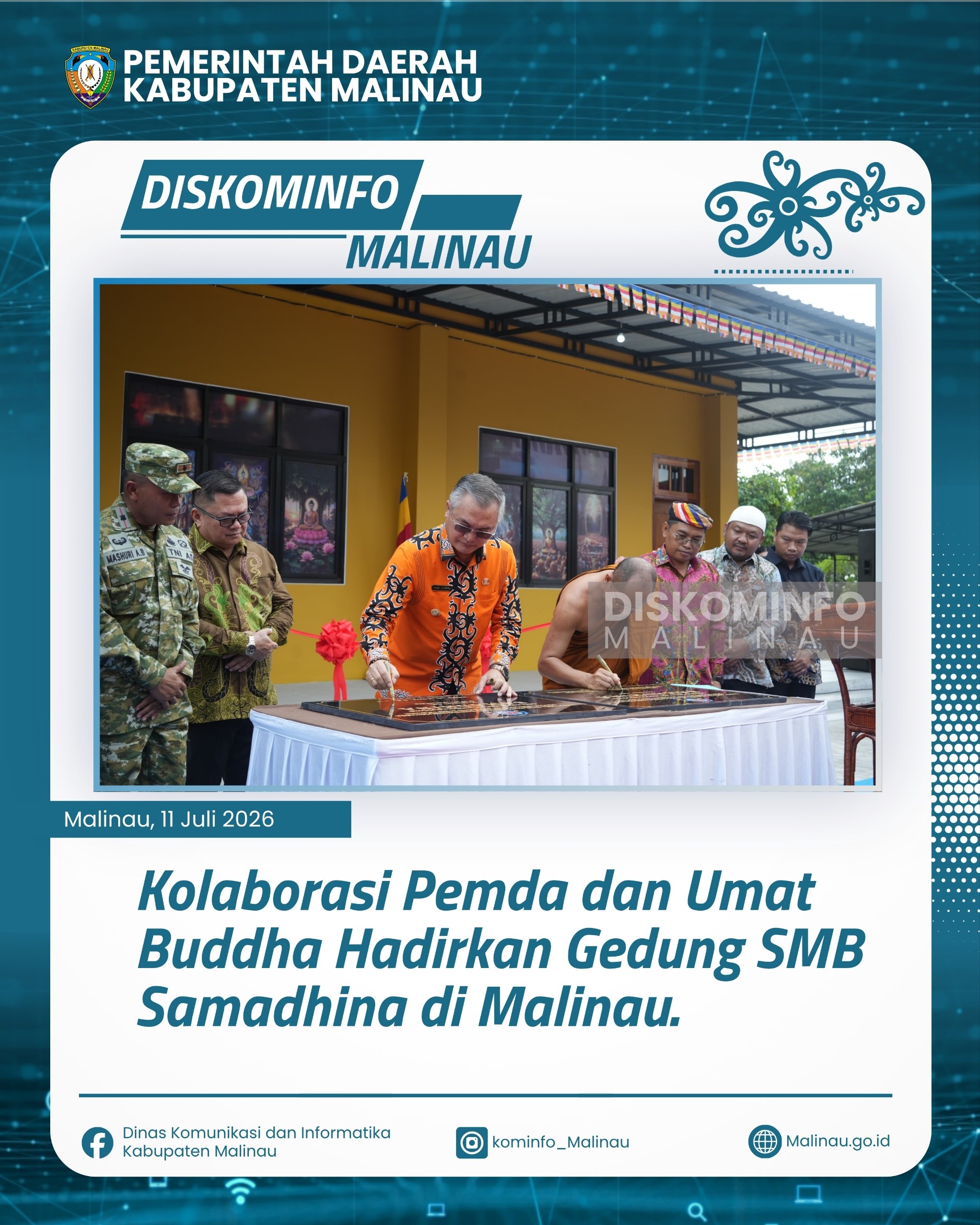 Kolaborasi Pemda dan Umat Buddha Hadirkan Gedung SMB Samadhina di Malinau