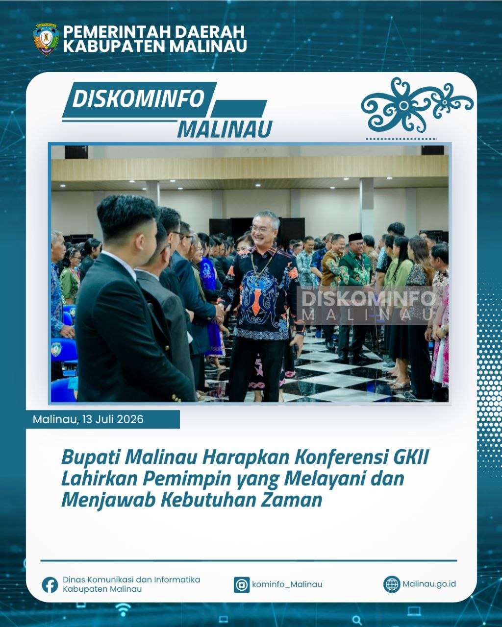 Bupati Malinau Harapkan Konferensi GKII Lahirkan Pemimpin yang Melayani dan Menjawab Kebutuhan Zaman