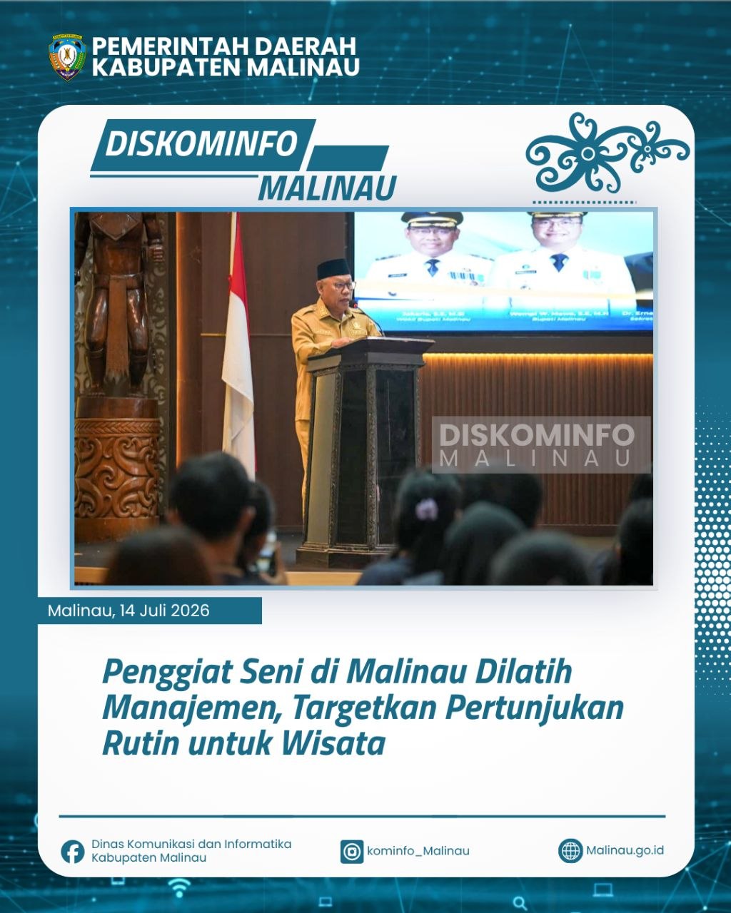 Penggiat Seni di Malinau Dilatih Manajemen, Targetkan Pertunjukan Rutin untuk Wisata