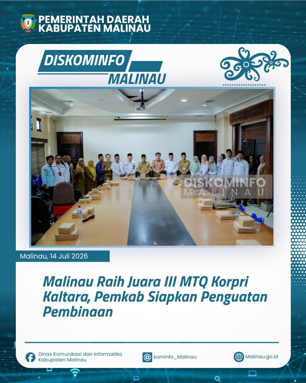 Malinau Raih Juara III MTQ Korpri Kaltara, Pemkab Siapkan Penguatan Pembinaan