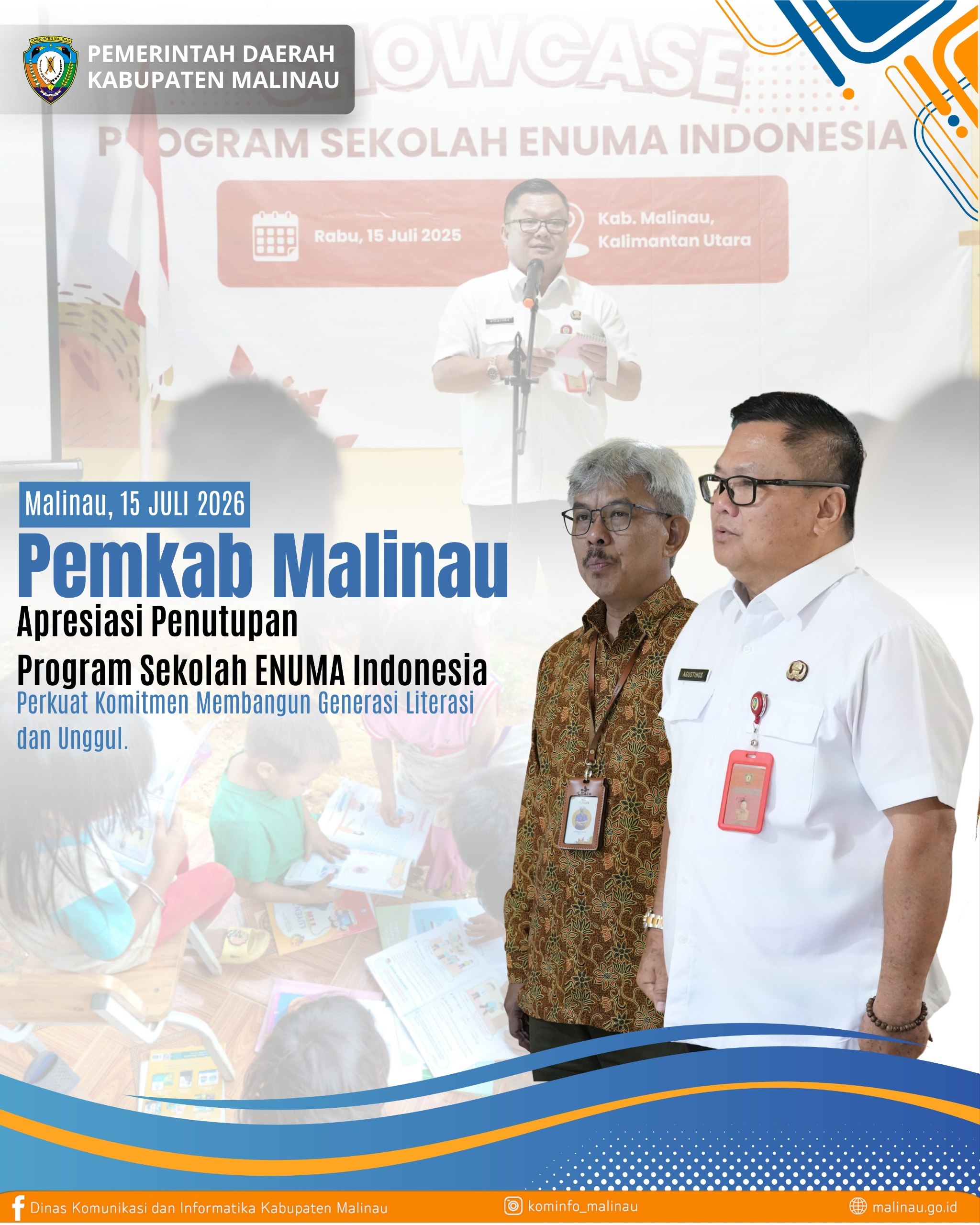 Pemkab Malinau Apresiasi Empat Tahun Pelaksanaan Program Sekolah ENUMA Indonesia, Tegaskan Komitmen Lanjutkan Gerakan Literasi