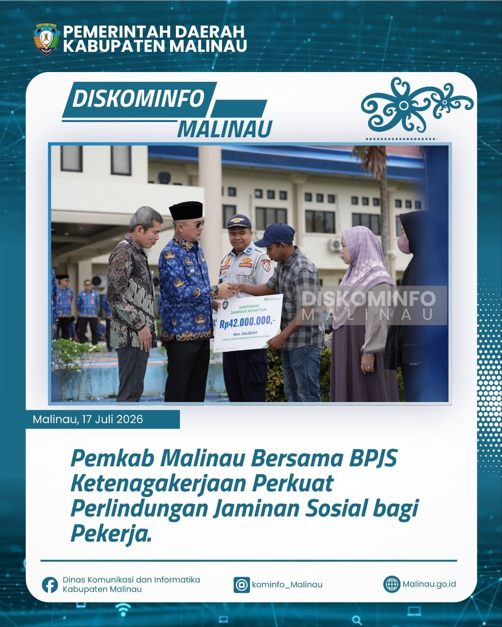 Pemkab Malinau Bersama BPJS Ketenagakerjaan Perkuat Perlindungan Jaminan Sosial bagi Pekerja