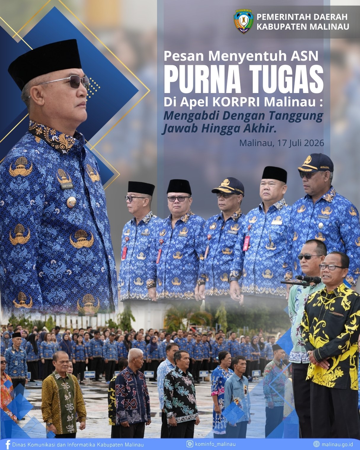 Pesan Menyentuh ASN Purna Tugas di Apel Korpri Malinau: Mengabdi dengan Tanggung Jawab hingga Akhir