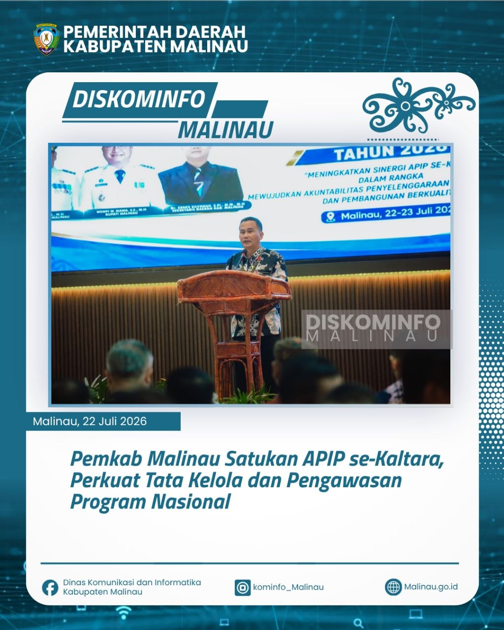 Pemkab Malinau Satukan APIP se-Kaltara, Perkuat Tata Kelola dan Pengawasan Program Nasional