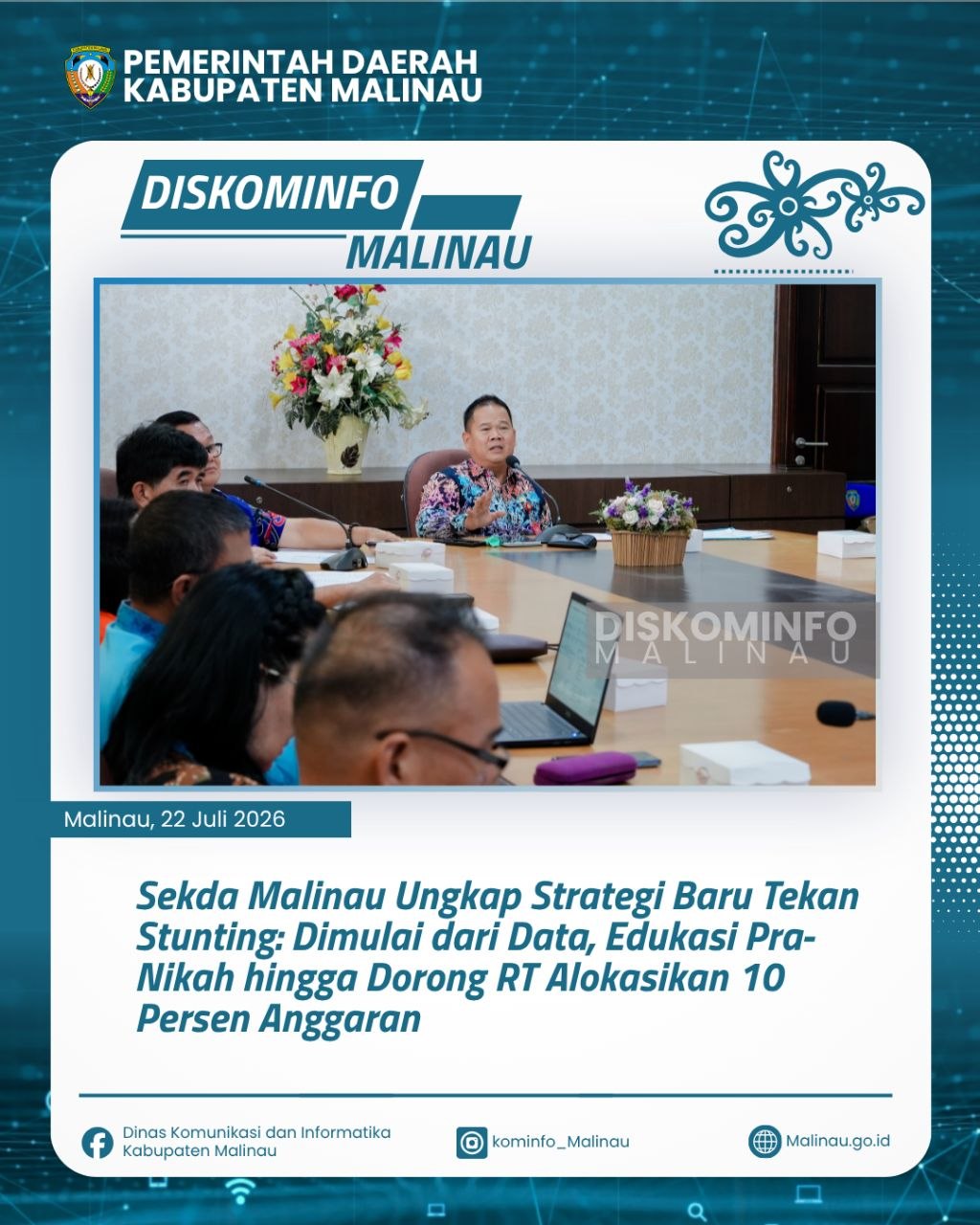 Sekda Malinau Ungkap Strategi Baru Tekan Stunting: Dimulai dari Data, Edukasi Pra-Nikah hingga Dorong RT Alokasikan 10 Persen Anggaran