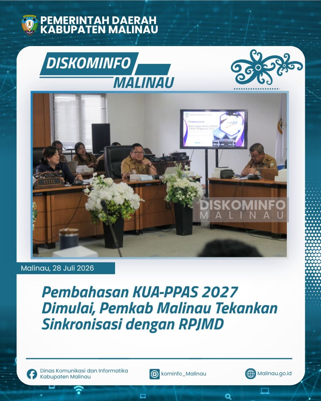 Pembahasan KUA-PPAS 2027 Dimulai, Pemkab Malinau Tekankan Sinkronisasi dengan RPJMD