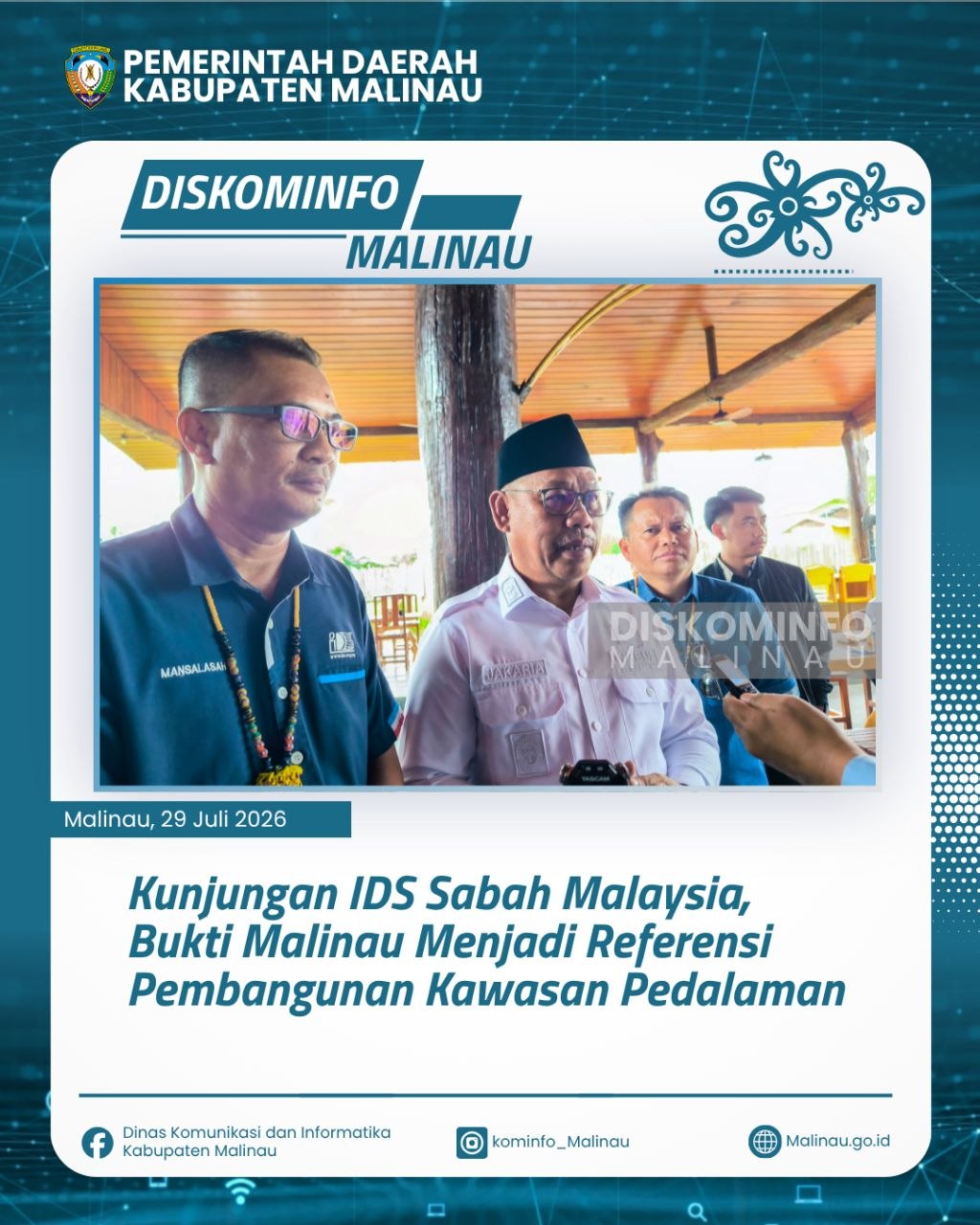 Kunjungan IDS Sabah Malaysia, Bukti Malinau Menjadi Referensi Pembangunan Kawasan Pedalaman