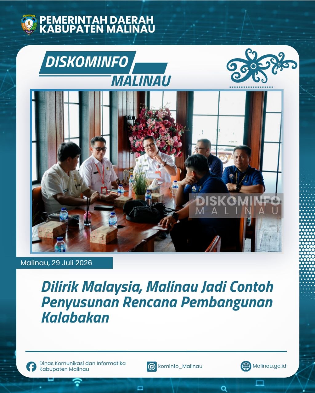 Dilirik Malaysia, Malinau Jadi Contoh Penyusunan Rencana Pembangunan Kalabakan