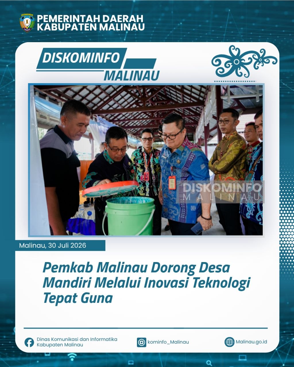 Pemkab Malinau Dorong Desa Mandiri Melalui Inovasi Teknologi Tepat Guna