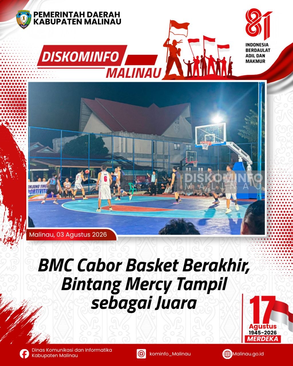 BMC Cabor Basket Berakhir, Bintang Mercy Tampil sebagai Juara
