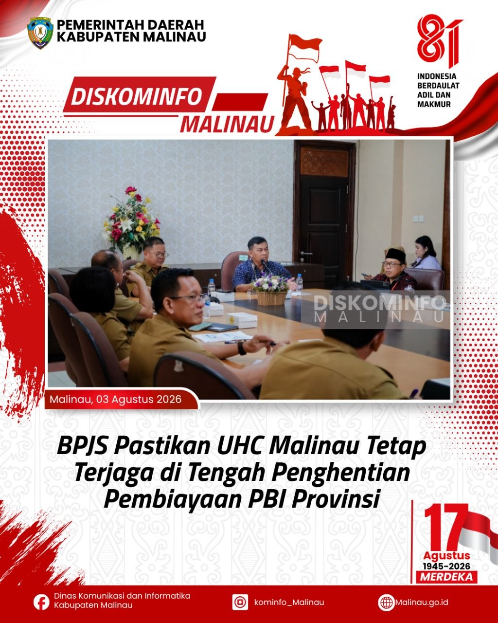 BPJS Pastikan UHC Malinau Tetap Terjaga di Tengah Penghentian Pembiayaan PBI Provinsi