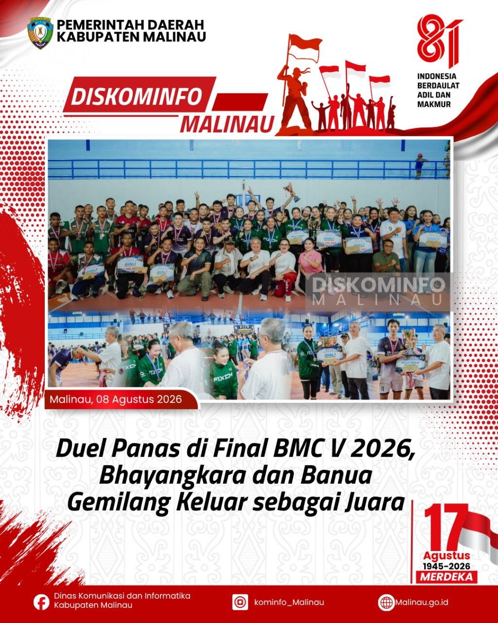 Duel Panas di Final BMC V 2026, Bhayangkara dan Banua Gemilang Keluar sebagai Juara