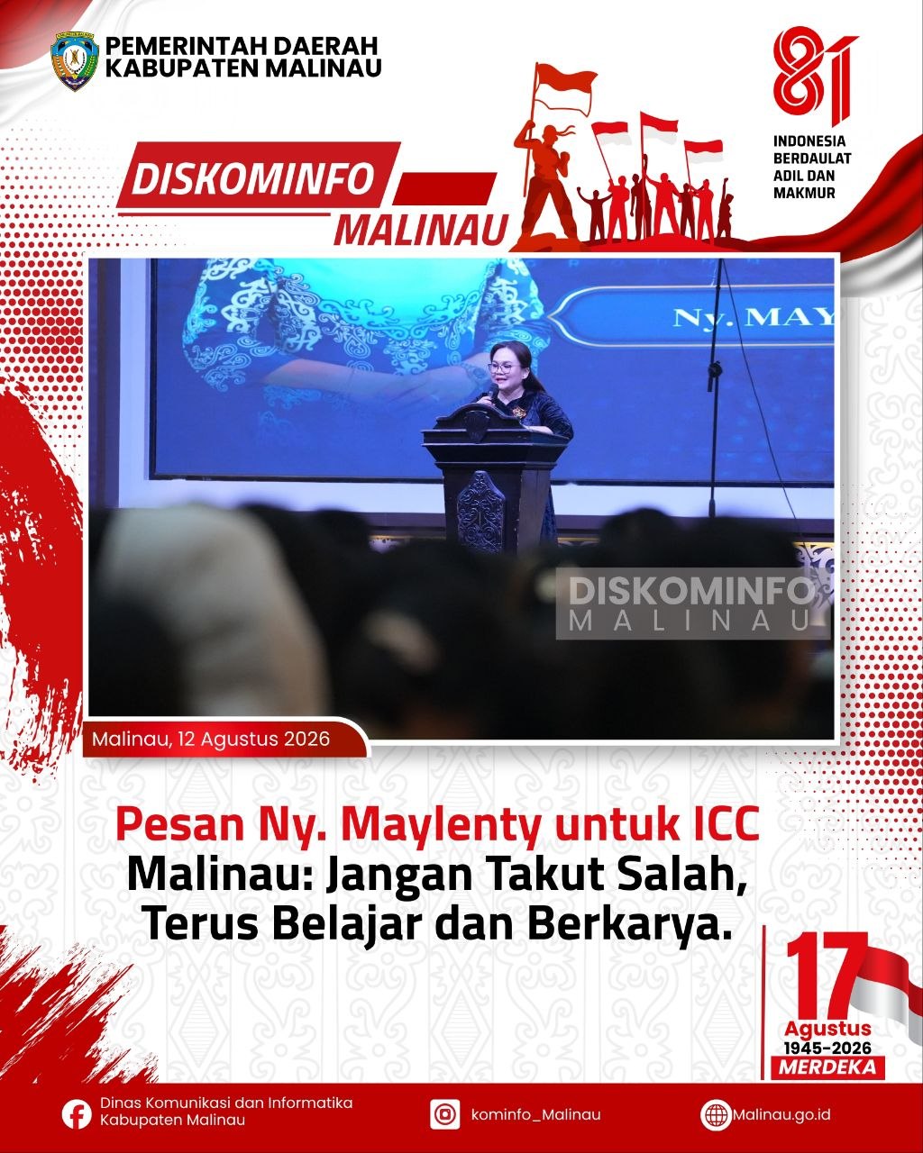 Pesan Ny. Maylenty untuk Choir Malinau: Jangan Takut Salah, Terus Belajar dan Berkarya