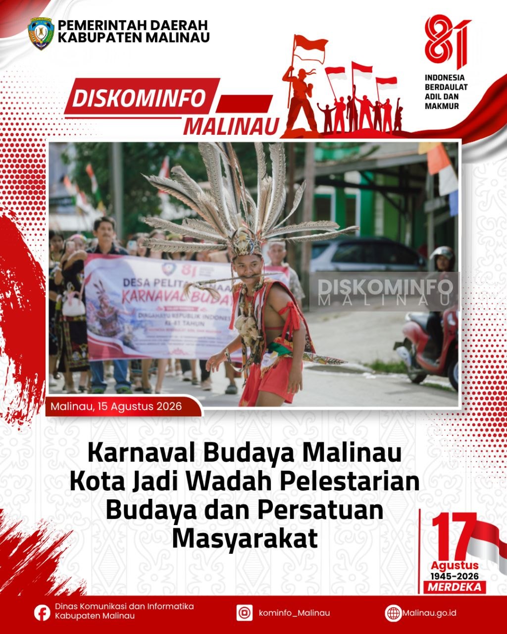 Karnaval Budaya Malinau Kota Jadi Wadah Pelestarian Budaya dan Persatuan Masyarakat