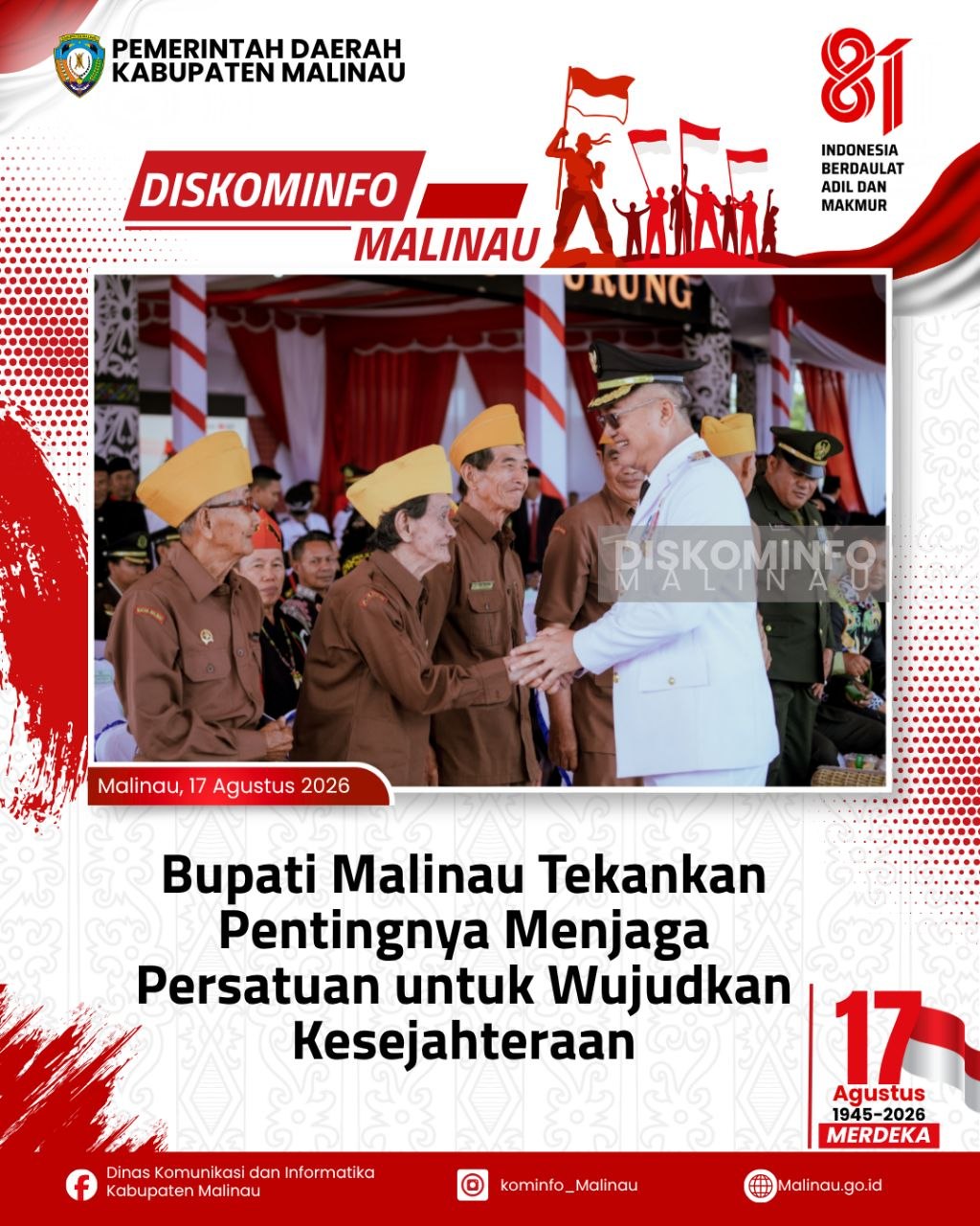 Bupati Malinau Tekankan Pentingnya Menjaga Persatuan untuk Wujudkan Kesejahteraan