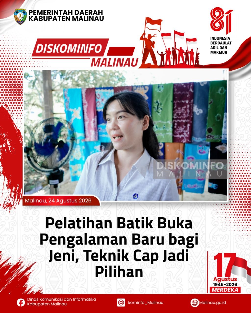 Pelatihan Batik Buka Pengalaman Baru bagi Jeni, Teknik Cap Jadi Pilihan