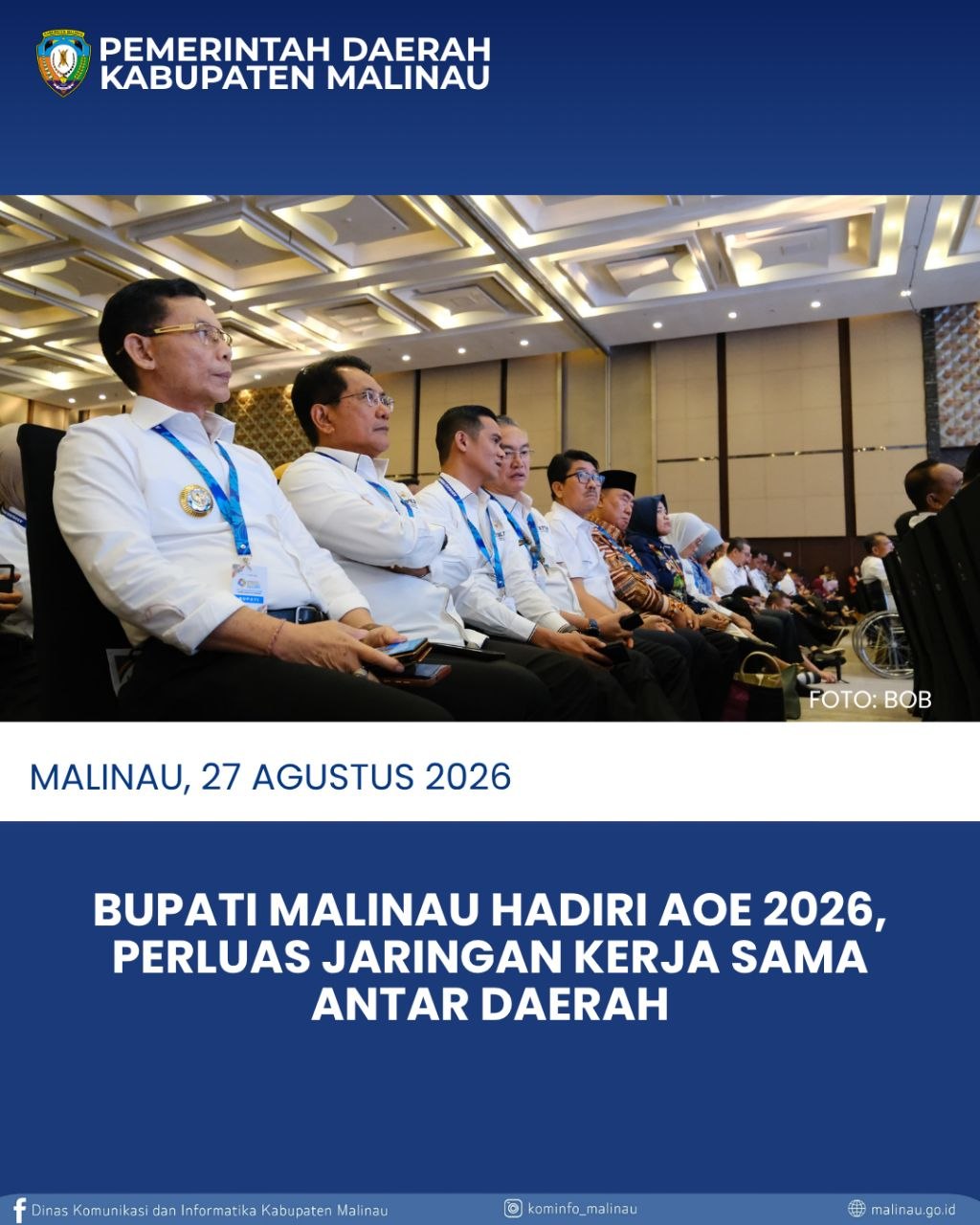 Bupati Malinau Hadiri AOE 2026, Perluas Jaringan Kerja Sama Antar Daerah