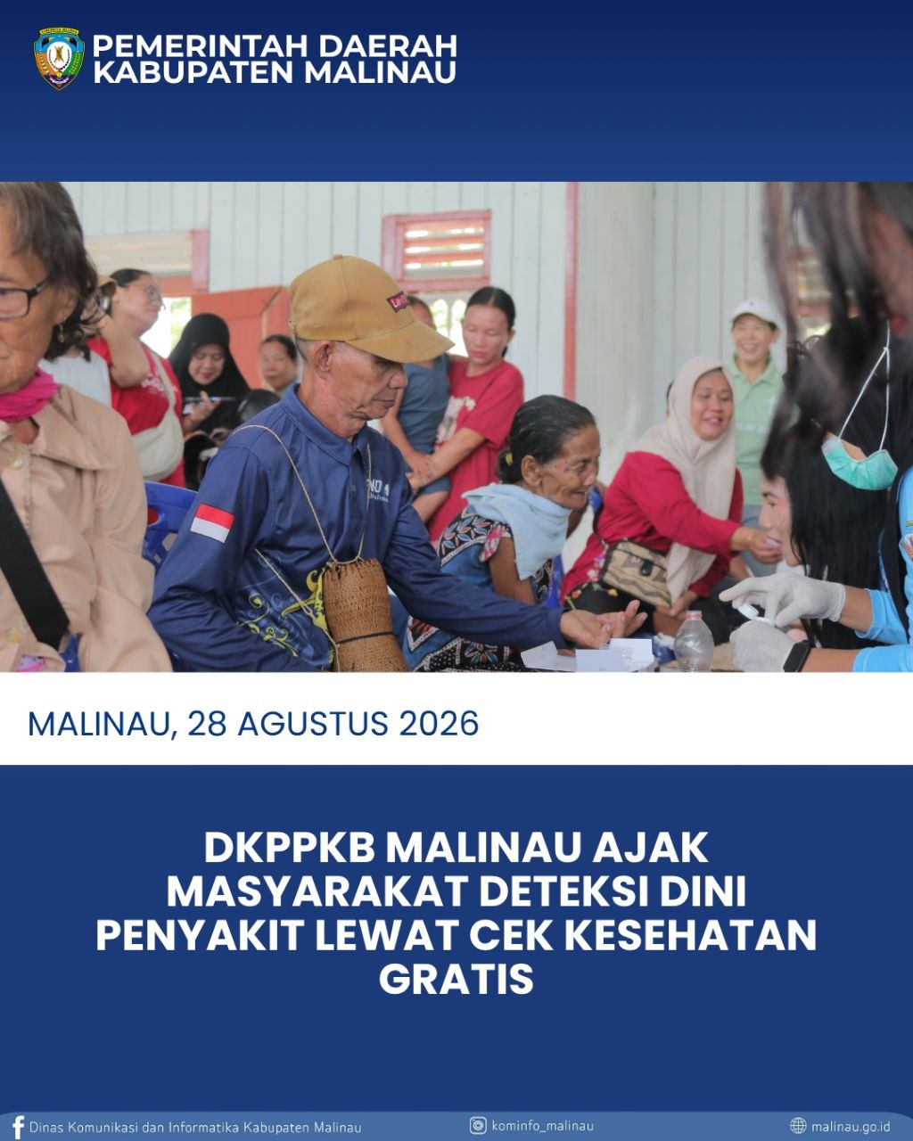 DKPPKB Malinau Ajak Masyarakat Deteksi Dini Penyakit Lewat Cek Kesehatan Gratis