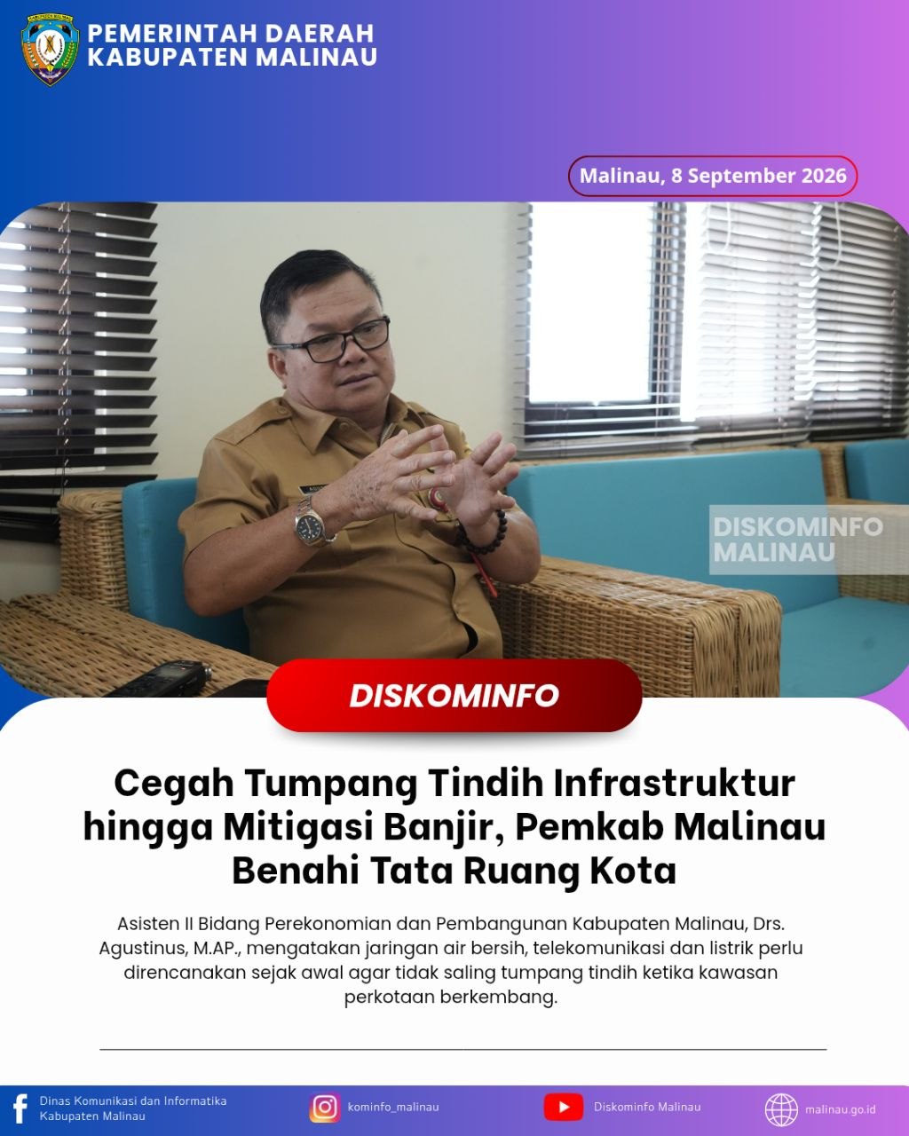 Cegah Tumpang Tindih Infrastruktur hingga Mitigasi Banjir, Pemkab Malinau Benahi Tata Ruang Kota